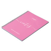 Carnet Logo Pink Professionnel (Côté gauche)