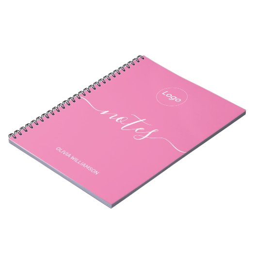 Carnet Logo Pink Professionnel (Côté gauche)