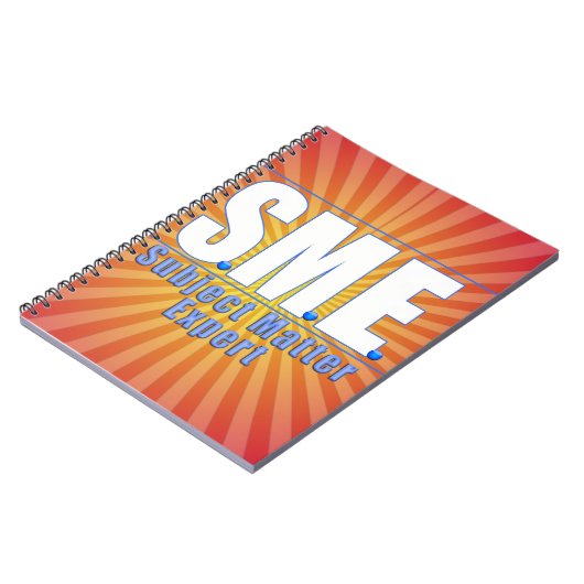 CARNET LOGO PME OBJET EXPERT BLANC/BLEU (Côté gauche)
