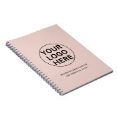 Carnet Logo professionnel et texte nettoyé rose pâle (Côté Droit)