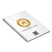 Carnet Logo professionnel personnalisé Code QR Texte prom (Côté Droit)