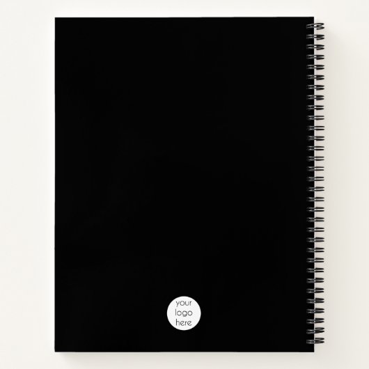 Carnet Logo professionnel QR Code et texte (Dos)