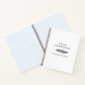 Carnet Logo Quill de l'agent de signature de notaire mini (Intérieur)