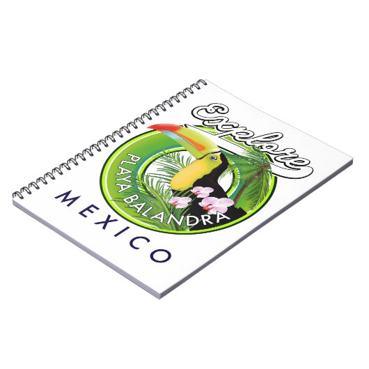 Carnet Logo rétro de Playa Balandra Mexique (Côté gauche)