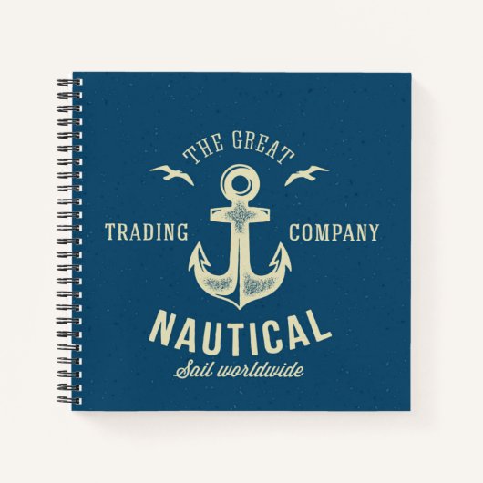 Carnet Logo Rétro Nautique (Devant)
