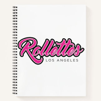 Carnet Logo rose pour ordinateur portable Rollettes