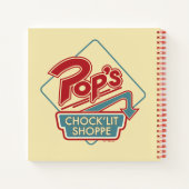 Carnet Logo rouge de la boutique Pop's Chock'Lit (Dos)