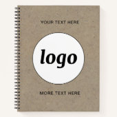 Carnet Logo simple et promotion de texte (Devant)