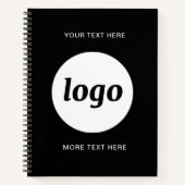 Carnet Logo simple et promotion de texte (Devant)