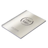 Carnet Logo Simple Moderne sur Métal Pearl (Côté gauche)
