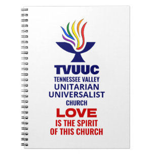 Carnet Logo Symbole TVUC Chalice, l'amour est l'esprit