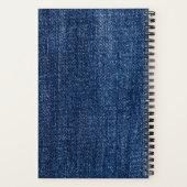 Carnet Logo tendance Worn Blue Denim Modern (Verso)