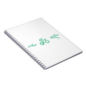 Carnet Logo vert de triathlon (Côté Droit)