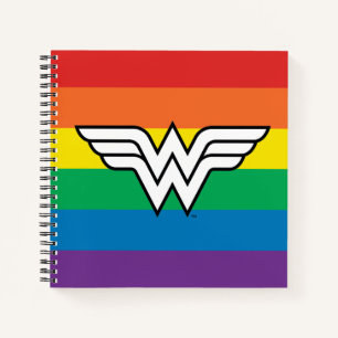 Carnet Logo Wonder Woman Rainbow