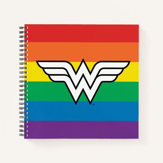 Carnet Logo Wonder Woman Rainbow (Devant)