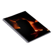 Carnet Logs dans la cheminée Photographie de feu chaud (Côté Droit)