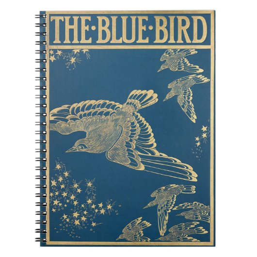 Carnet L'oiseau bleu - couverture vintage (Devant)