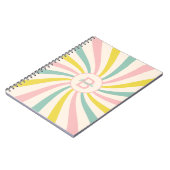 Carnet 'Lollypop Vibes', tourbillon pastel rétro (Côté gauche)