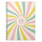 Carnet 'Lollypop Vibes', tourbillon pastel rétro (Devant)