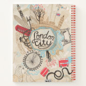 Carnet London City Doodle Art (Dos)