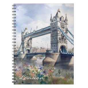 Carnet London Tower Bridge Travel Watercolor