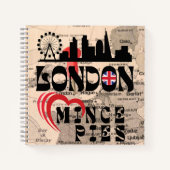 Carnet Londres aime Mince Pies Cityscape (Devant)