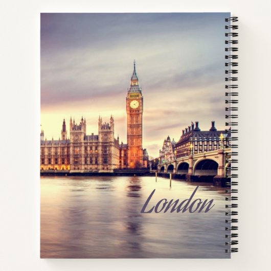 Carnet Londres Angleterre Big Ben (Dos)