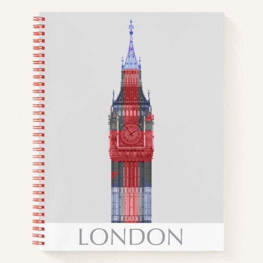 Carnet Londres Big Ben Union Jack (Devant)