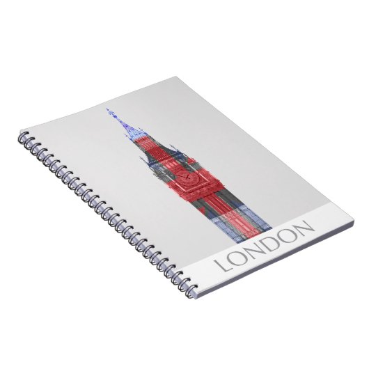 Carnet Londres Big Ben Union Jack (Côté Droit)