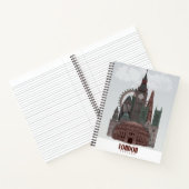 Carnet Londres en nuages rouge et vert (Intérieur)