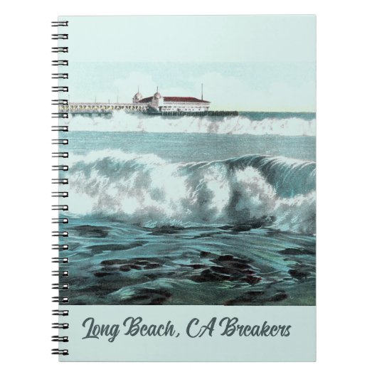 Carnet Long Beach Waves (Devant)