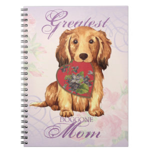 Carnet Longue Dachshund Heart Maman