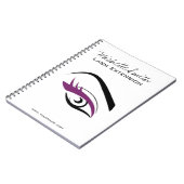 Carnet Longue icône d'extension de mèche de cils d'oeil (Côté gauche)