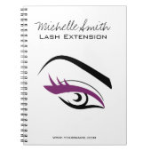 Carnet Longue icône d'extension de mèche de cils d'oeil (Devant)