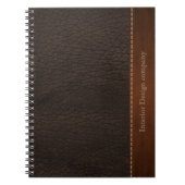 Carnet look cuir Brown (Devant)