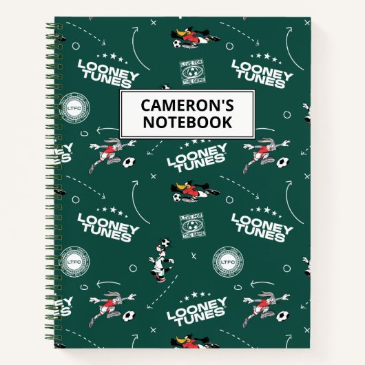 Carnet LOONEY TUNES™ Soccer Playbook Pattern (Devant)