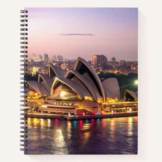 Carnet L'Opéra de Sydney en soirée (Devant)