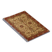 Carnet L'or fleurit le tapastery d'oriental d'arabesque (Côté Droit)