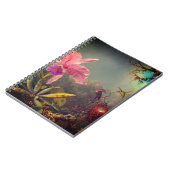 Carnet L'orchidée de Cattleya et trois colibris Heade (Côté gauche)