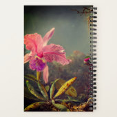 Carnet L'orchidée de Cattleya et trois colibris Heade (Verso)
