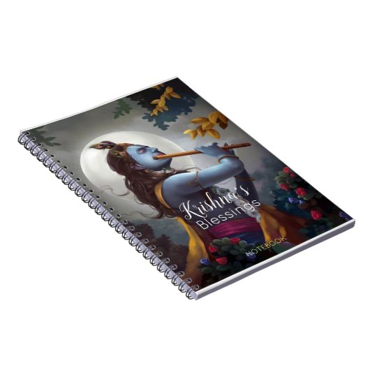 Carnet Lord Krishna avec Flute Blessing (Côté Droit)
