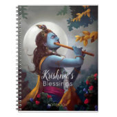 Carnet Lord Krishna avec Flute Blessing (Devant)