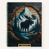 Carnet L'orignal majestueux au milieu d'une nature sauvag (Devant)