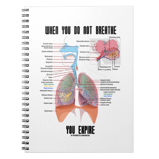Carnet Lorsque Vous Ne Respirez Pas Le Système Respiratoi (Devant)
