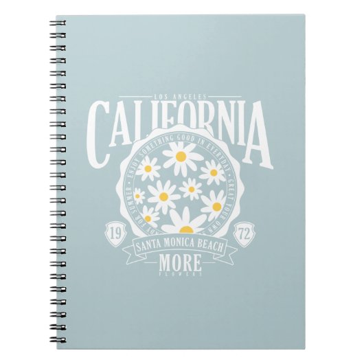 Carnet Los Angeles California Floral Graphic (Devant)