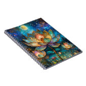 Carnet Lotus de verre tendu fleurit au clair de lune (Côté Droit)