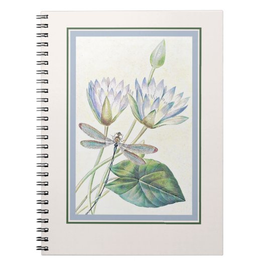 Carnet Lotus et libellule (Devant)