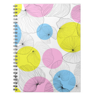Carnet Lotus feuille dessine à la main le contour avec d