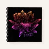 Carnet Lotus Fleur Yoga Méditation Amateurs (Devant)