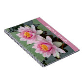 Carnet Lotus Nénuphar rose flottant (Côté Droit)